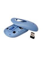 Mouse optico retro wireless e bluetooth azul ms604 oex