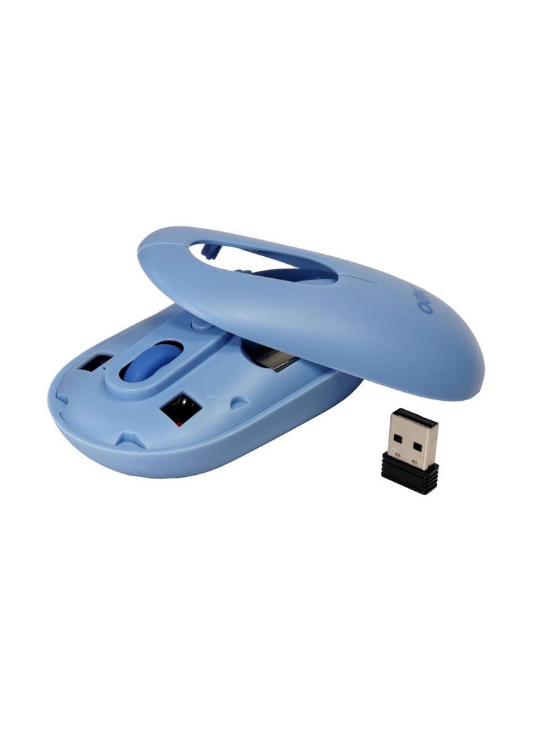 Mouse optico retro wireless e bluetooth azul ms604 oex