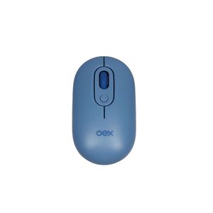 Mouse optico retro wireless e bluetooth azul ms604 oex