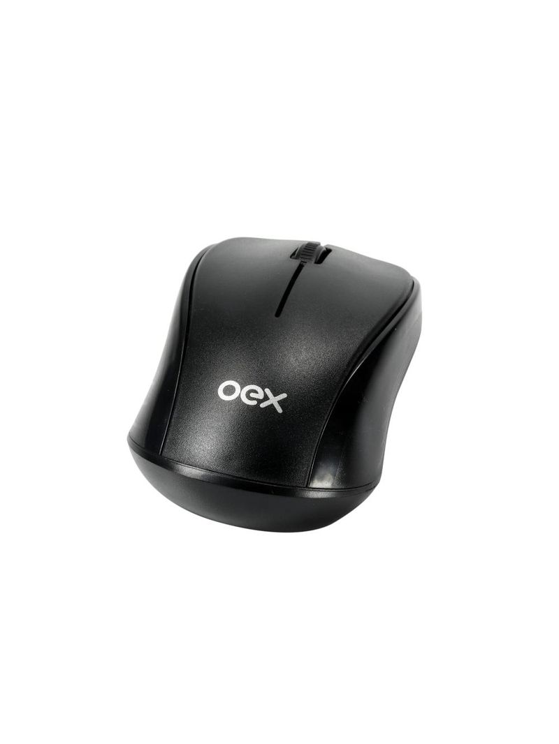 Mouse optico standard preto sem fio ms412 oex