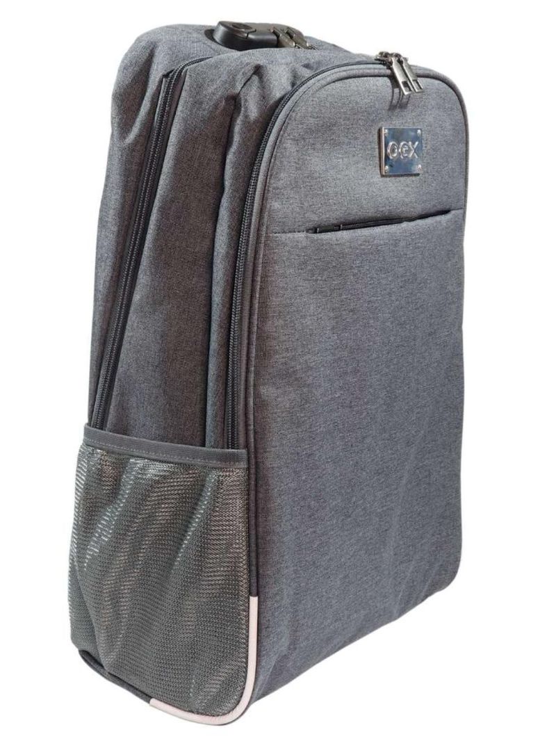Mochila para notebook com cadeado 156 safety cinza oex