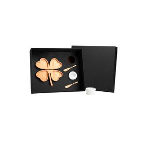 Kit petisco em bambu / porcelana - 5pçs welf