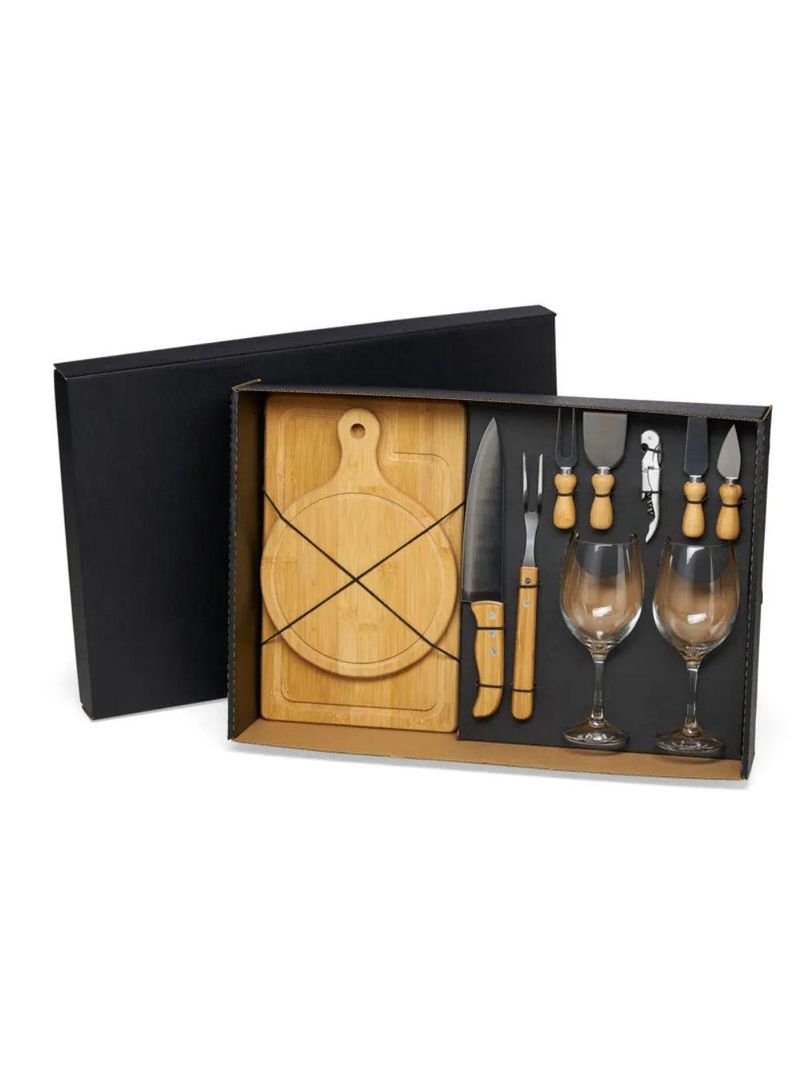 Kit queijo churrasco e vinho - 11 peças