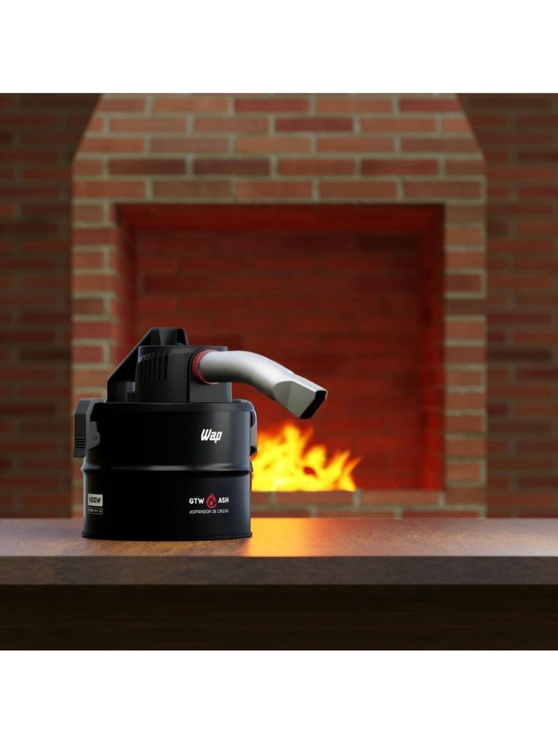 Aspirador de cinzas wap gtw ash para churrasqueira, filtro hepa e alça de transporte 220v