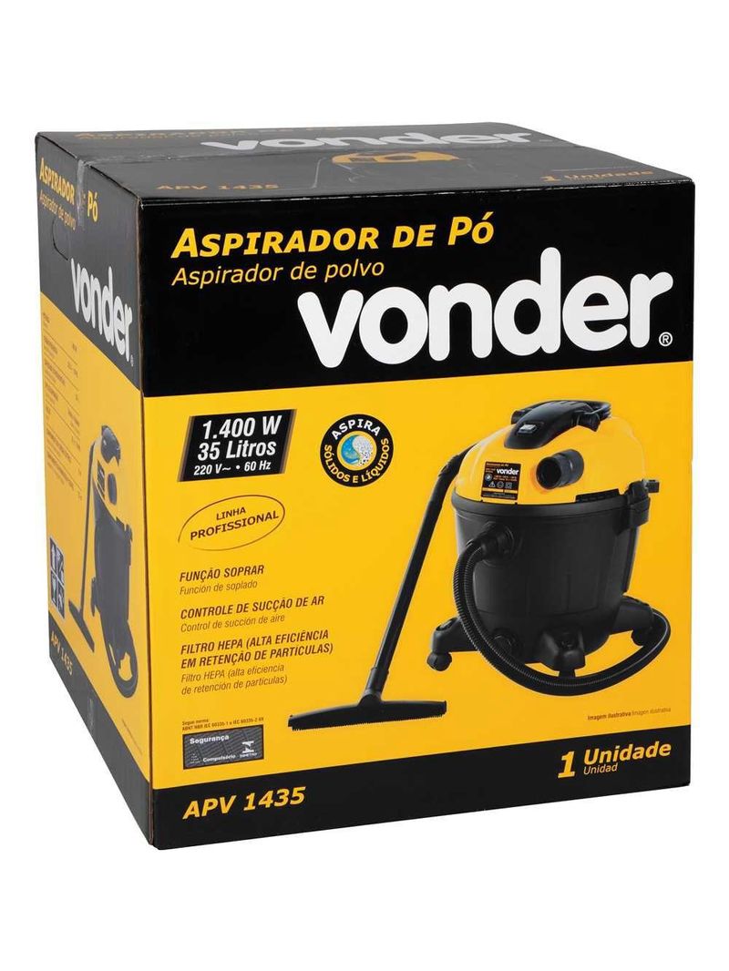 Aspirador de pó 1400w 220v apv1435 vonder