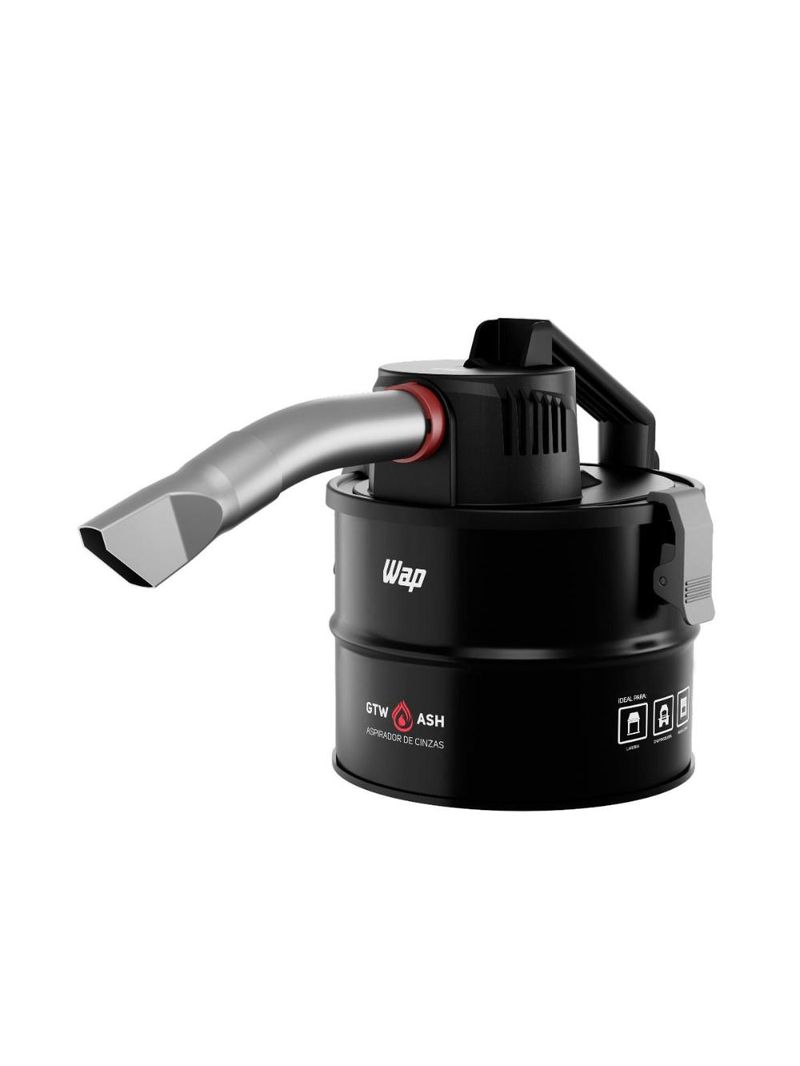 Aspirador de cinzas wap gtw ash para churrasqueira, filtro hepa e alça de transporte 127v