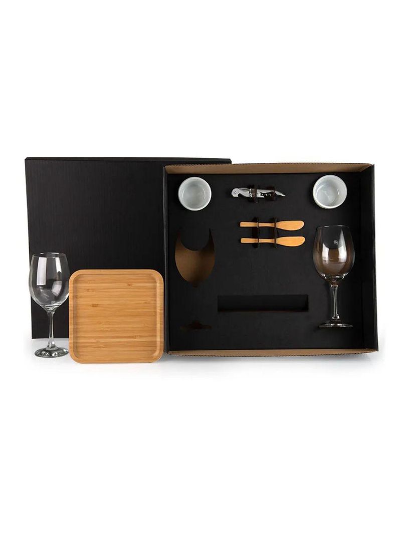 Kit para petisco - vinho - 8 peças