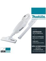 Aspirador de pó 600ml 12v sem bateria sem carregador cl108fdzw makita