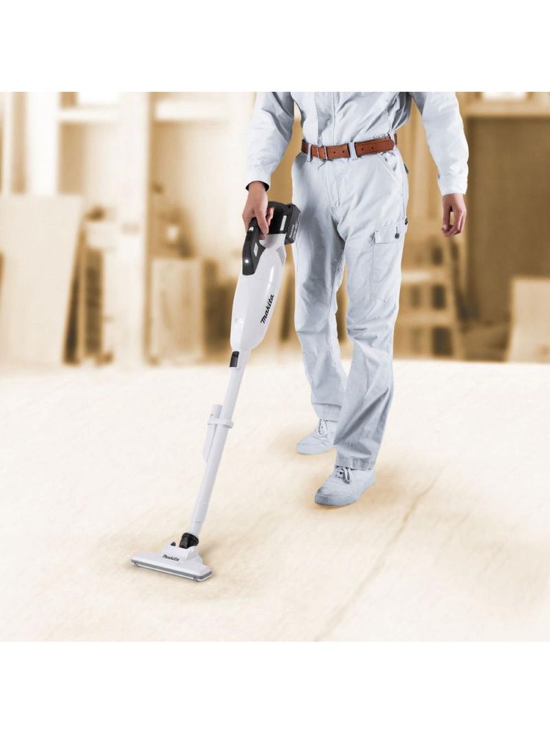 Aspirador de pó a bateria lxt 18v dcl283fzw sem bateria e carregador makita