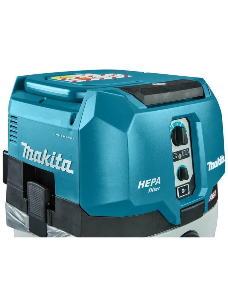 Aspirador de pó 8l sem fio 40v com sistema aws filtro hepa mangueiras 10 sacos vc002glz01 makita