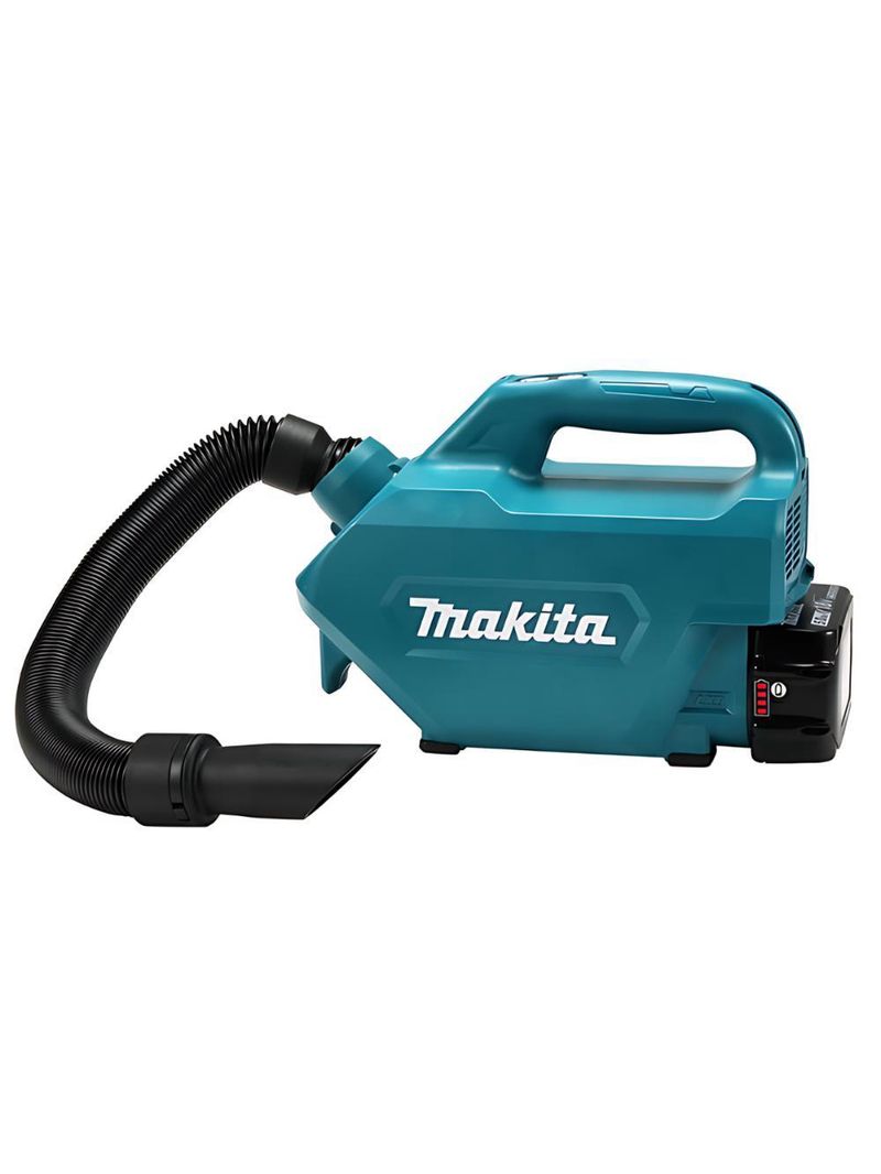 Aspirador de pó 500ml sem fio 18v com bateria carregador mangueira bolsa bicos dcl184rf makita