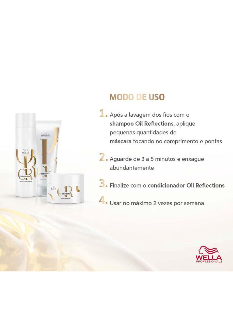 Wella professionals oil reflections máscara de hidratação