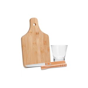 Kit para caipirinha em bambu ibiza - 0,35 l - 4 pçs welf