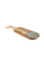 Tábua para queijos provence em teca com cabo e pedra tramontina