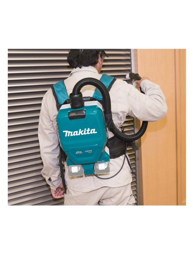 Aspirador de pó costal portátil 1,5l hepa sem bateria sem carregador dvc261z makita