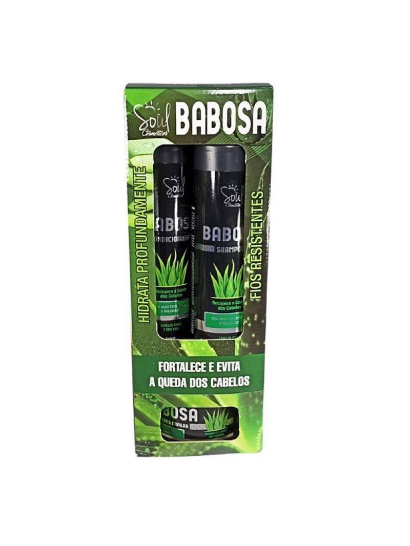 Kit Capilar Babosa 4 Peças Soul Fortalece E Evita Queda De Cabelos Original