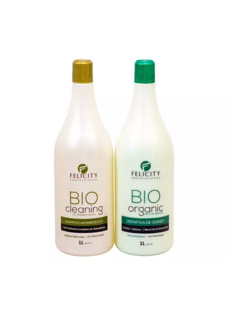 Kit Definitiva Bio Organic Felicity + Shampoo Bio Cleaning 2 X 1L