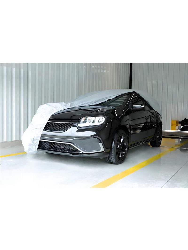 Capa impermeavel para cobrir carro tamanho p vonder automotiva protetora forrada universal cinza
