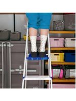 Escada de alumínio 3 degraus tesoura capacidade 120 kg mor