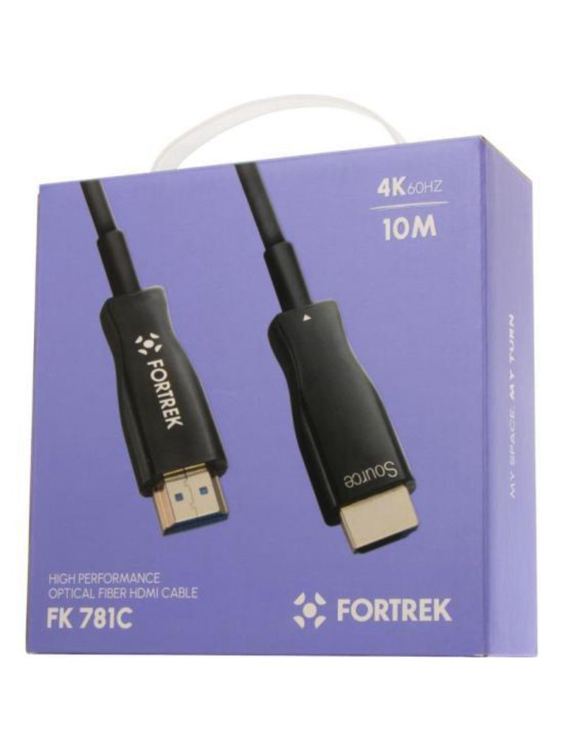 Cabo hdmi fibra Óptica 4k fk 781c 10m fortrek