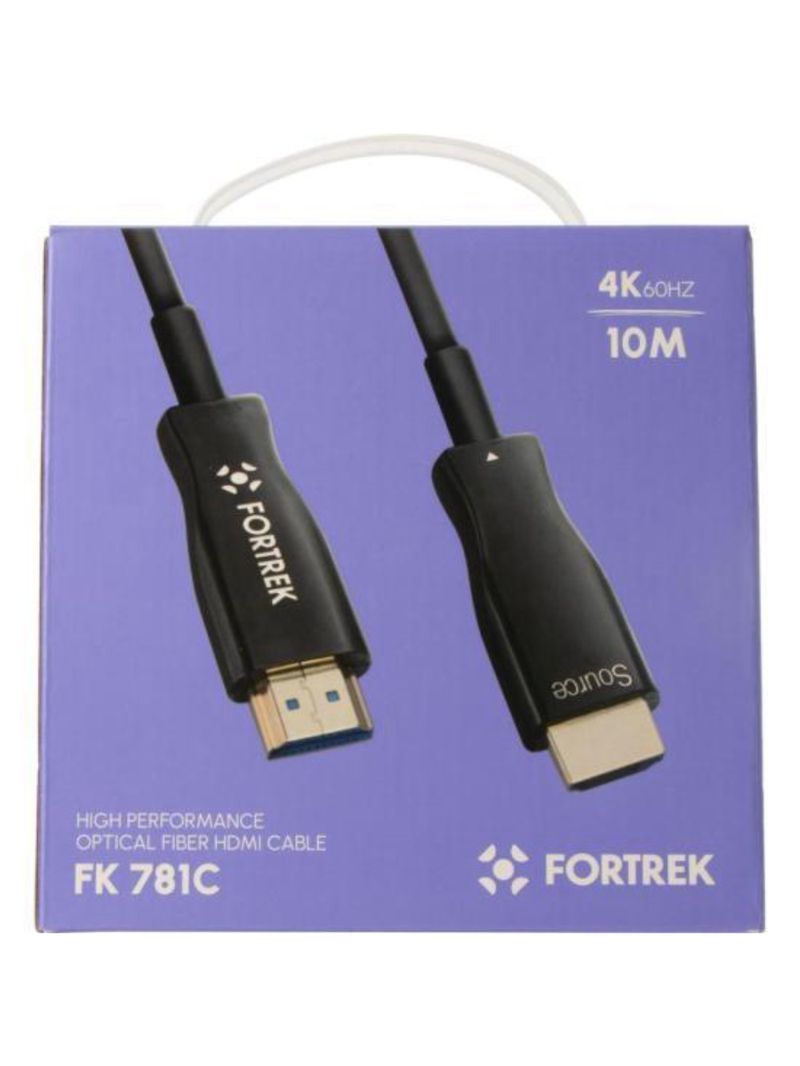 Cabo hdmi fibra Óptica 4k fk 781c 10m fortrek