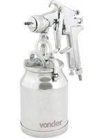 Pistola pintura sucção 1,8mm 7,1 pcm caneca alumin 1 vonder