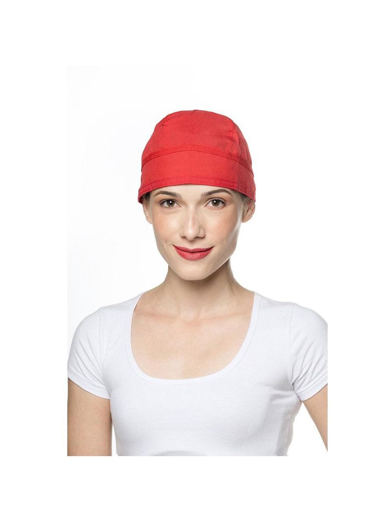 Bandana chef de cozinha - vermelha - unisex