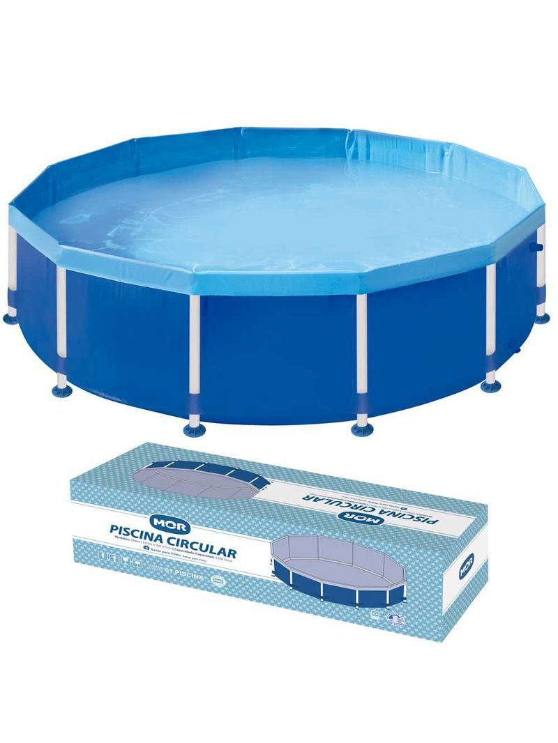 Piscina redonda 5500 litros estruturada mor