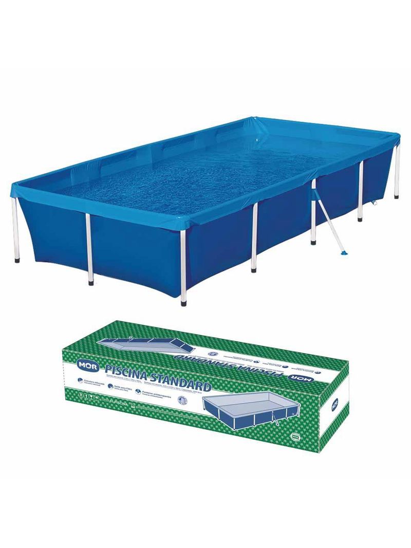 Piscina retangular 3000 litros estruturada mor