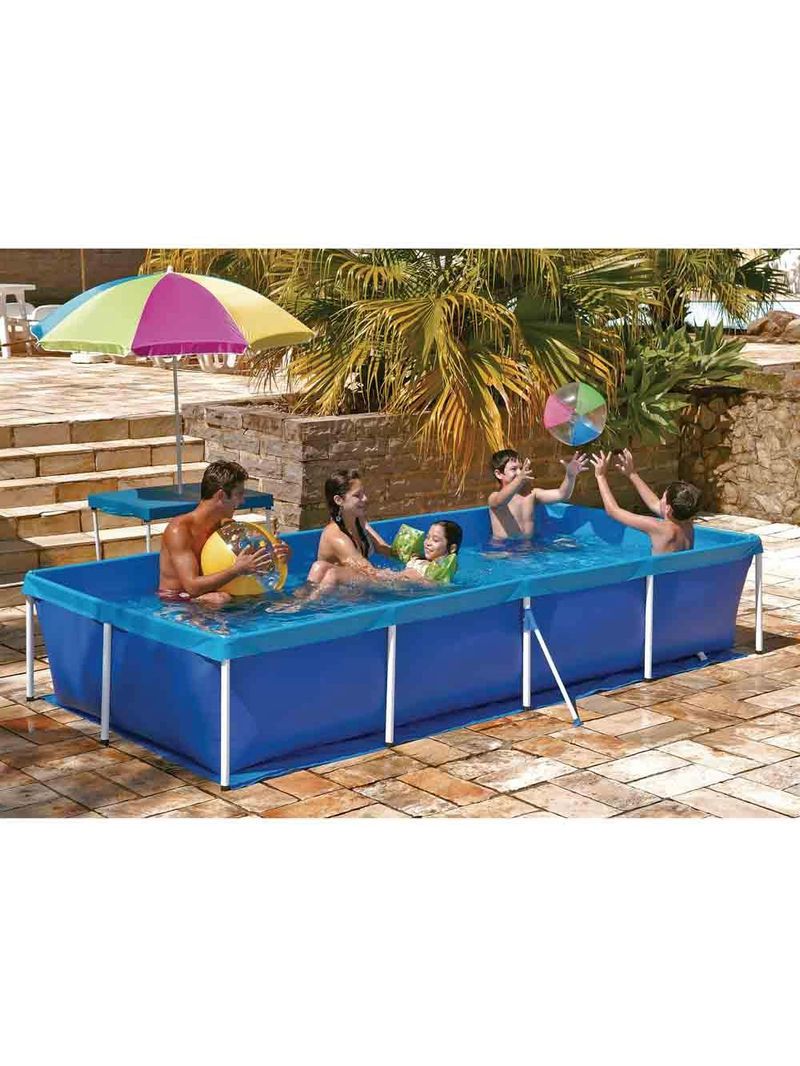 Piscina retangular 3000 litros estruturada mor