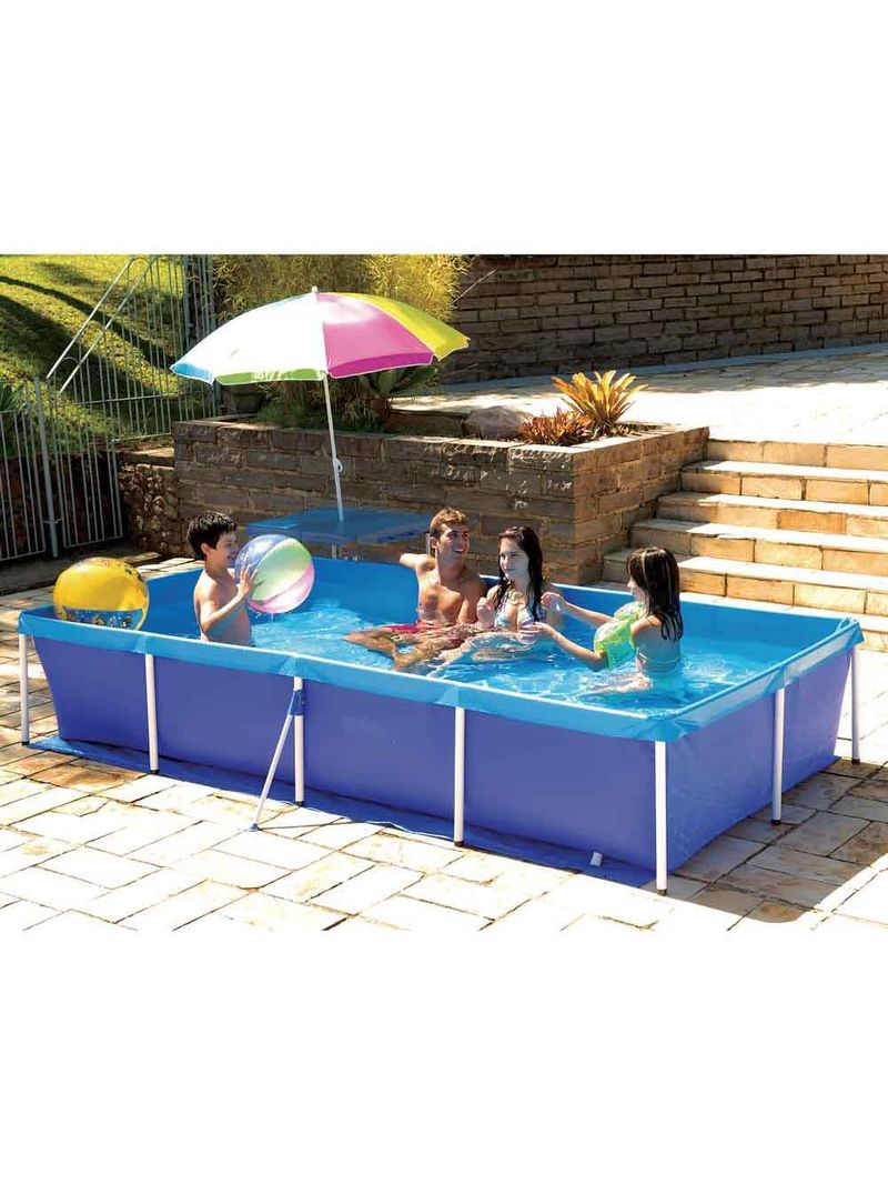 Piscina retangular 3000 litros estruturada mor