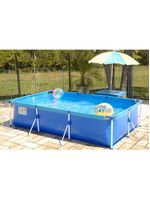 Piscina retangular 3700 litros estruturada premium mor