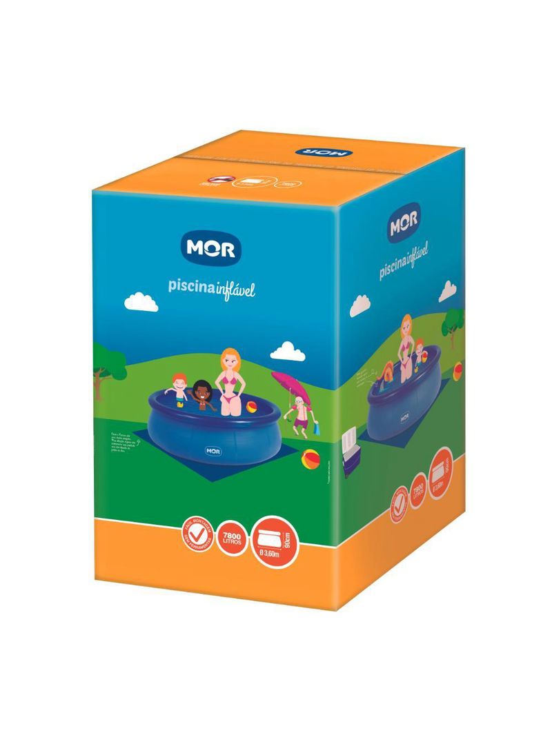Piscina inflável 7800 litros redonda splash fun mor