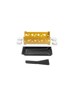 Conjunto raclette 7 peças amarelo brinox
