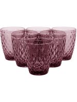 Copo Água vidro rosa 270 ml 6 peças