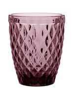 Copo Água vidro rosa 270 ml 6 peças