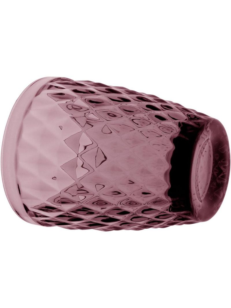 Copo Água vidro rosa 270 ml 6 peças