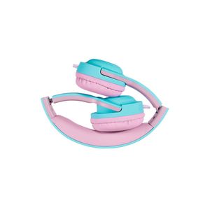 Headset kids sugar com microfone - potência 15mw - oex kids rosa/verde