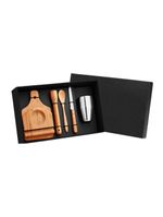 Kit para caipirinha em bambu - 0,35 l - 6 pçs welf