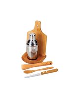 Kit para caipirinha em bambu ibiza - 0,35 l - 6 pçs welf