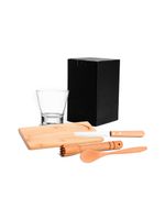 Kit para caipirinha em bambu - 0,35 l - 5 pçs welf