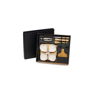 Kit para caipirinha com petisqueira em bambu - 15 pçs welf