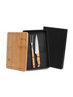 Kit para churrasco em bambu/inox - 3 pçs welf