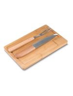 Kit para churrasco em bambu/inox - 3 pçs welf