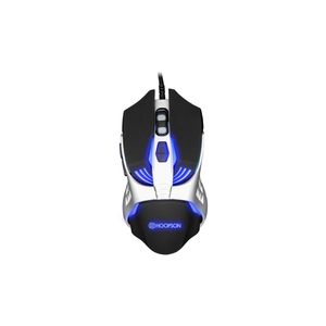 Mouse gamer hoopson 3600 dpi com led rgb cinza msg-200-cz