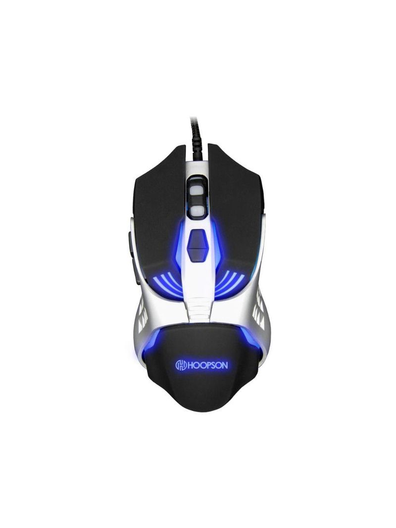 Mouse gamer hoopson 3600 dpi com led rgb cinza msg-200-cz