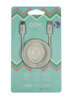 Cabo tipo c candy 1 metro branco ce206 oex