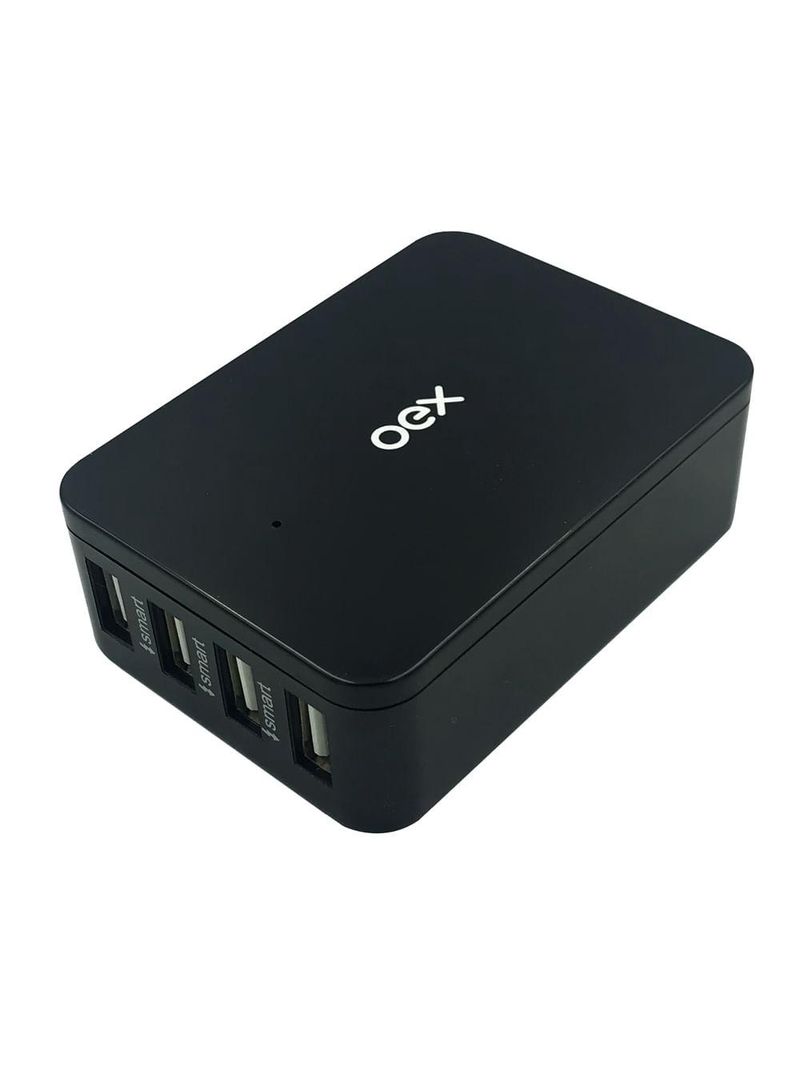 Carregador de tomada 4 portas usb oex cg400 - cabo 12