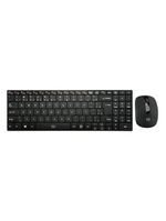 Kit teclado e mouse sem fio slim multi conexão usb preto - tc202