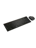 Kit teclado e mouse sem fio slim multi conexão usb preto - tc202